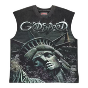 Godspeed Sunken Liberty 2 Sleeveless T-Shirt Black Wash