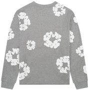 Denim Tears Long Sleeve Cotton Wreath Tee Grey