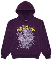 Sp5der Purple Star OG Web V2 Hoodie Purple "Lakers"