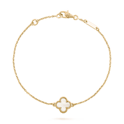 Van Cleef & Arpels Sweet Alhambra bracelet 18K yellow gold, Mother-of-pearl