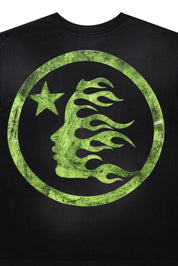 Hellstar Studios Classic Cracked T-Shirt Black & Green