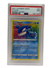 2021 Pokémon Shining Fates Kyogre Amazing Rare 021/072 PSA 9 MINT (SWSH)