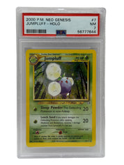 2000 Pokémon Neo Genesis Jumpluff Holo 7/111 PSA 7 NEAR MINT