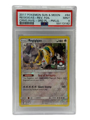 2017 Pokémon League Crismon Invasion Regigigas 3rd Place Reverse Holo 84/111 PSA 9 MINT