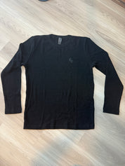 Chrome Hearts Wool Embroidered L/S Thermal Crewneck Black