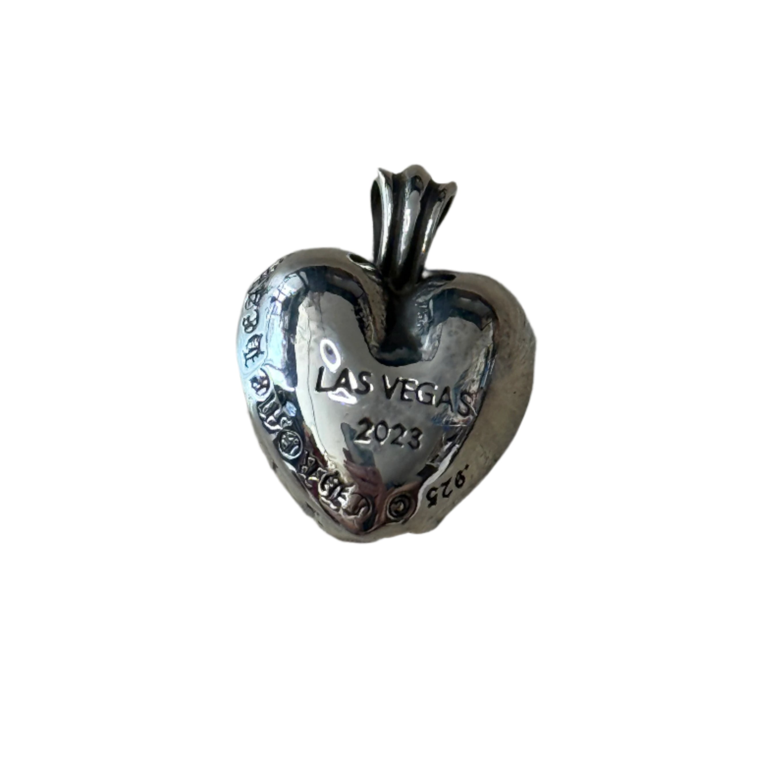 Chrome Hearts Las Vegas 2023 Exclusive Heart Silver Pendant