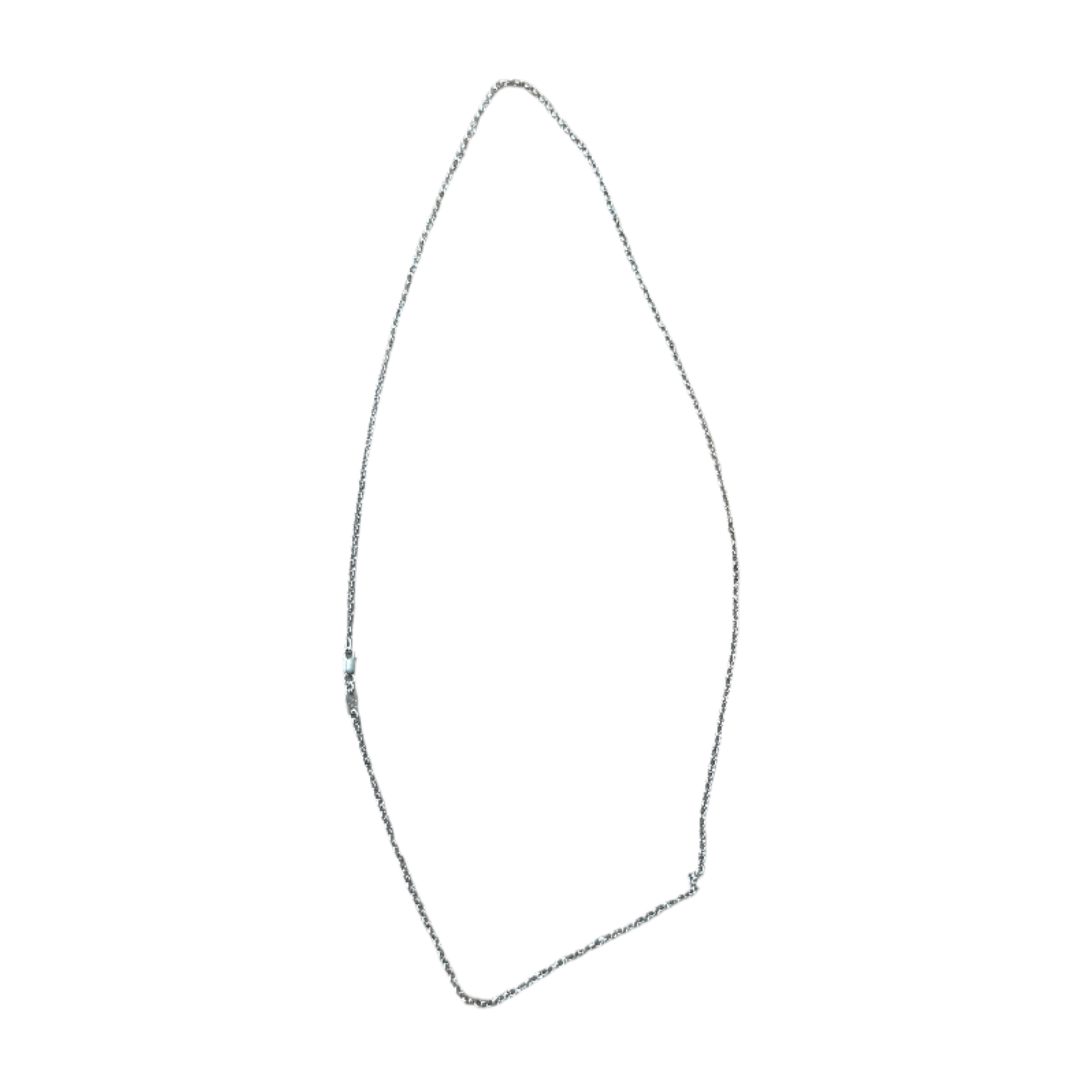 Chrome Hearts Roll Chain Silver Necklace (24”)