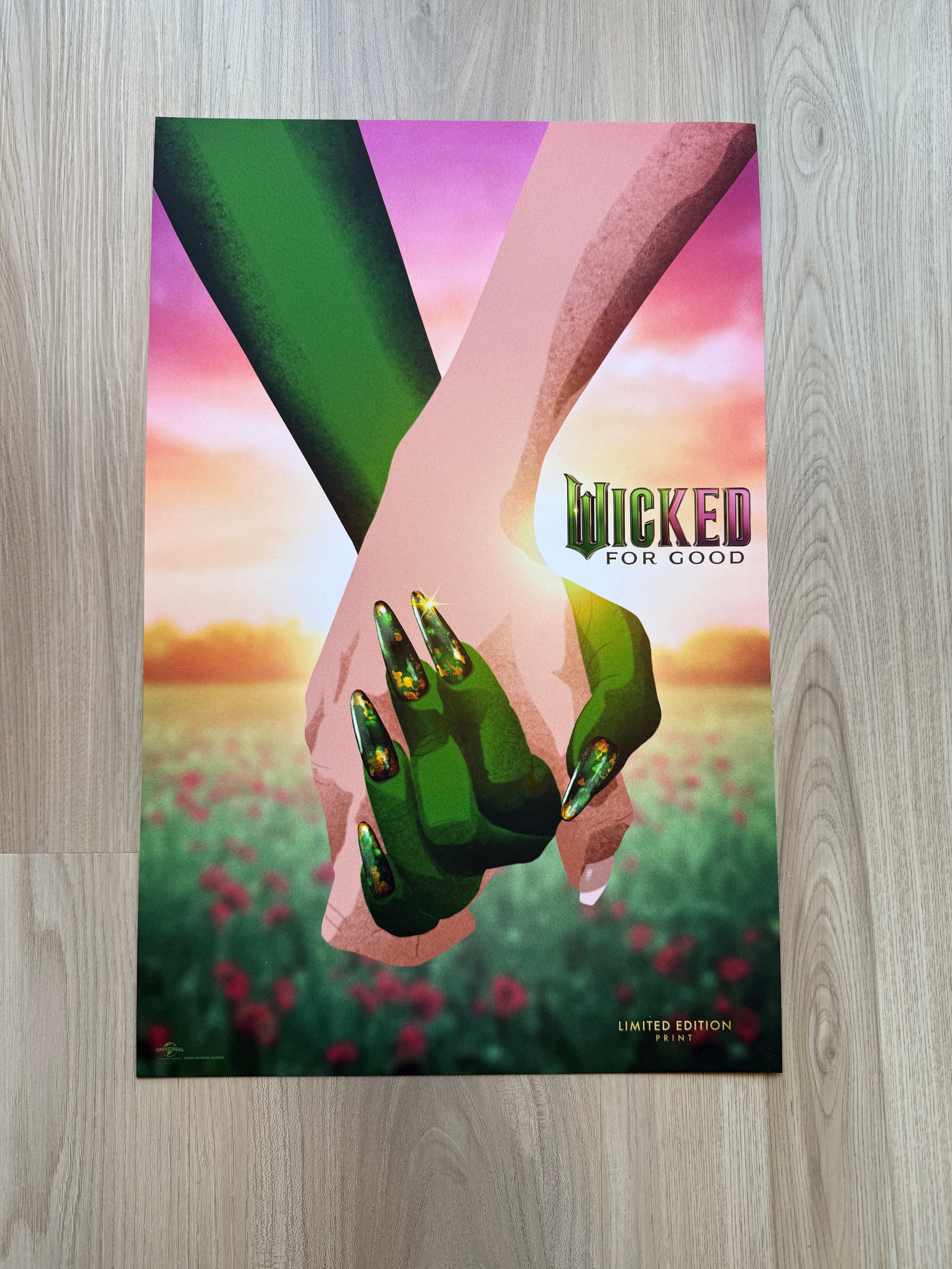 Wicked: For Good Limited Edition Premiere Screening Poster (17" x 10.75")