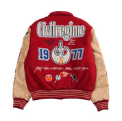 Star Wars x Civil Regime Rebellion Letterman Jacket Deep Red & Sand