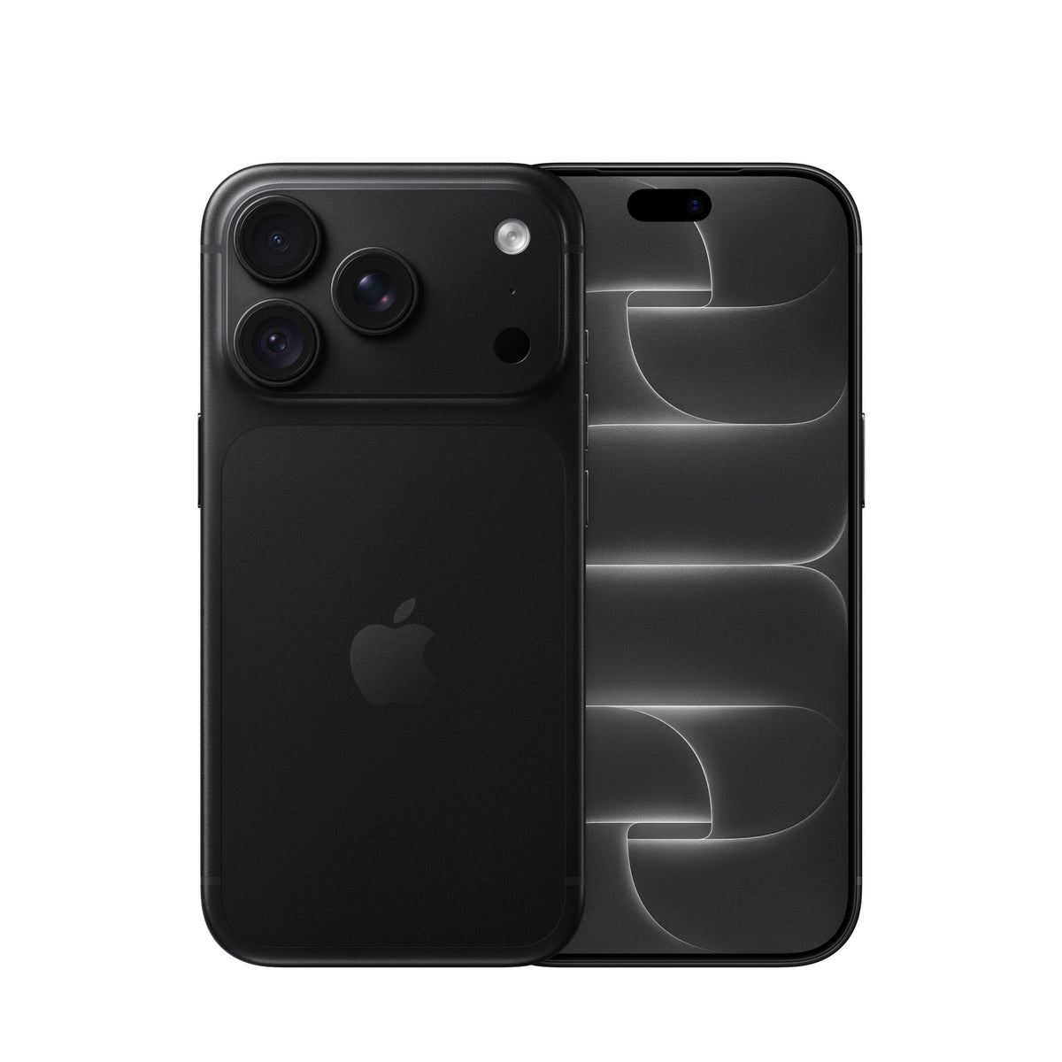 Apple iPhone 18 Pro in Black, front and back