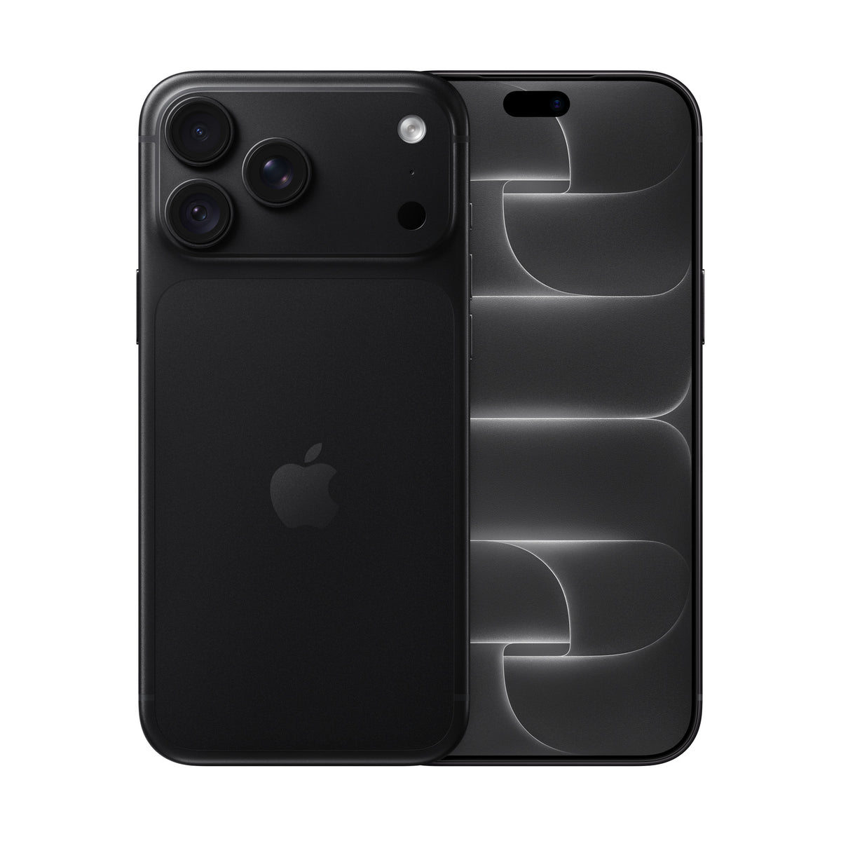 Apple iPhone 18 Pro Max in Black, front and back