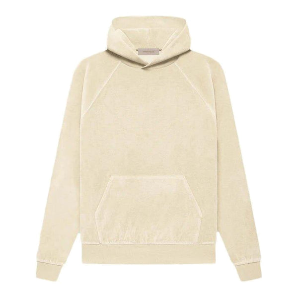 Fear of God Essentials Women's Velour Hoodie Egg Shell (W) - Supra Sneakers