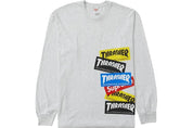 Supreme Thrasher Multi Logo L/S Tee Ash Grey - Supra Sneakers