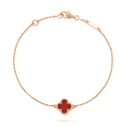 Van Cleef & Arpels Sweet Alhambra bracelet 18K rose gold, Carnelian