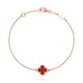 Van Cleef & Arpels Sweet Alhambra bracelet 18K rose gold, Carnelian