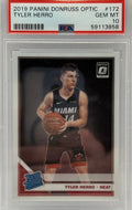2019 Panini Donruss Optic Tyler Herro Basis-Rookie-Karte #172 PSA 10 GEM MINT