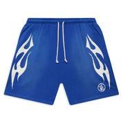 Hellstar Studios Flame Shorts Blue
