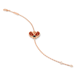 Van Cleef & Arpels Lucky Spring bracelet, open wings ladybug 18K rose gold, Carnelian, Onyx - Image 3