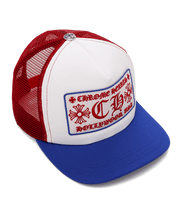 Chrome Hearts CH Hollywood USA Trucker Hat Red, White & Blue