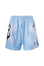 Hellstar Studios Flame Shorts Blue - Image 4