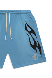 Hellstar Studios Flame Shorts Blue