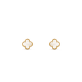 梵克雅宝 Sweet Alhambra 18K黄金珍珠母贝耳钉