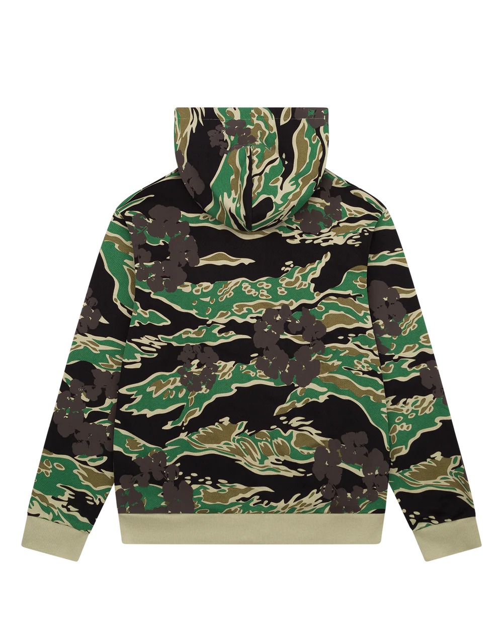 Denim Tears Green Tiger Camo Cotton Wreath Zip Hoodie