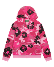 Denim Tears Pink Camo Cotton Wreath Zip Hoodie