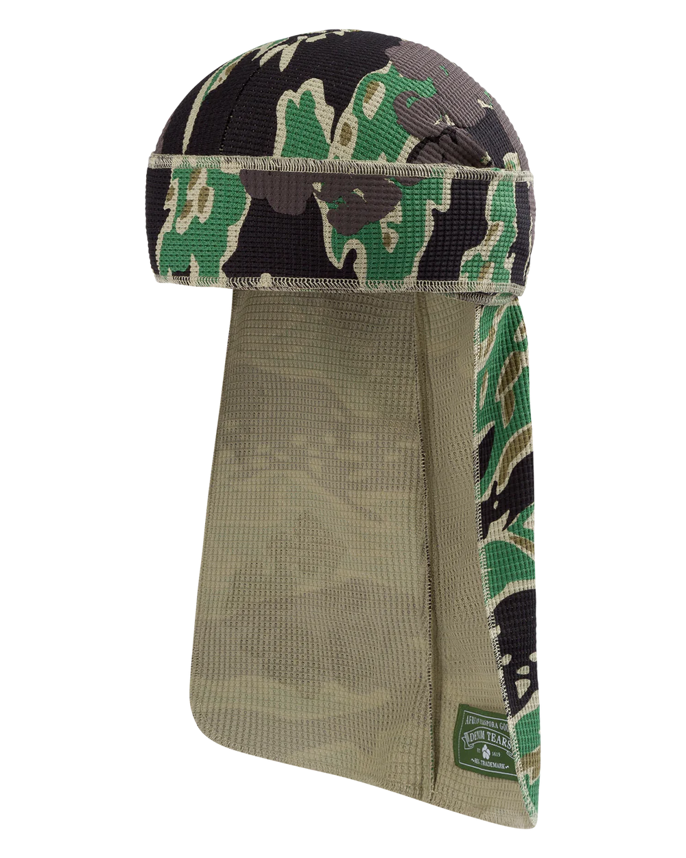 Denim Tears Green Tiger Camo Cotton Wreath Durag