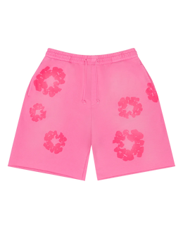 Denim Tears Mono Cotton Wreath Sweat Shorts Pink