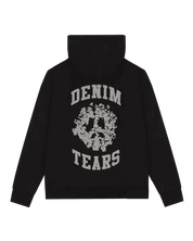 Denim Tears University Zip Hoodie Black