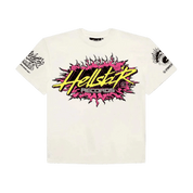 Hellstar Records T-Shirt White & Pink