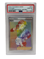 2020 Pokémon Champion's Path Kabu Full Art Secret Rare 077/073 PSA 10 GEM MINT - Image 1
