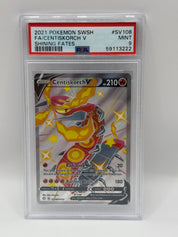 2021 Pokémon Shining Fates Shiny Centiskorch V Full Art SV108/SV122 PSA 9 MINT