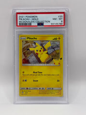 2021 Pokémon McDonald's Collection Pikachu Holo 25/25 PSA 8 NEAR MINT - MINT