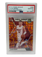 2019 Panini Mosaic Tyler Herro Reactive Orange Rookie Card #280 PSA 10 GEM MINT - Image 1