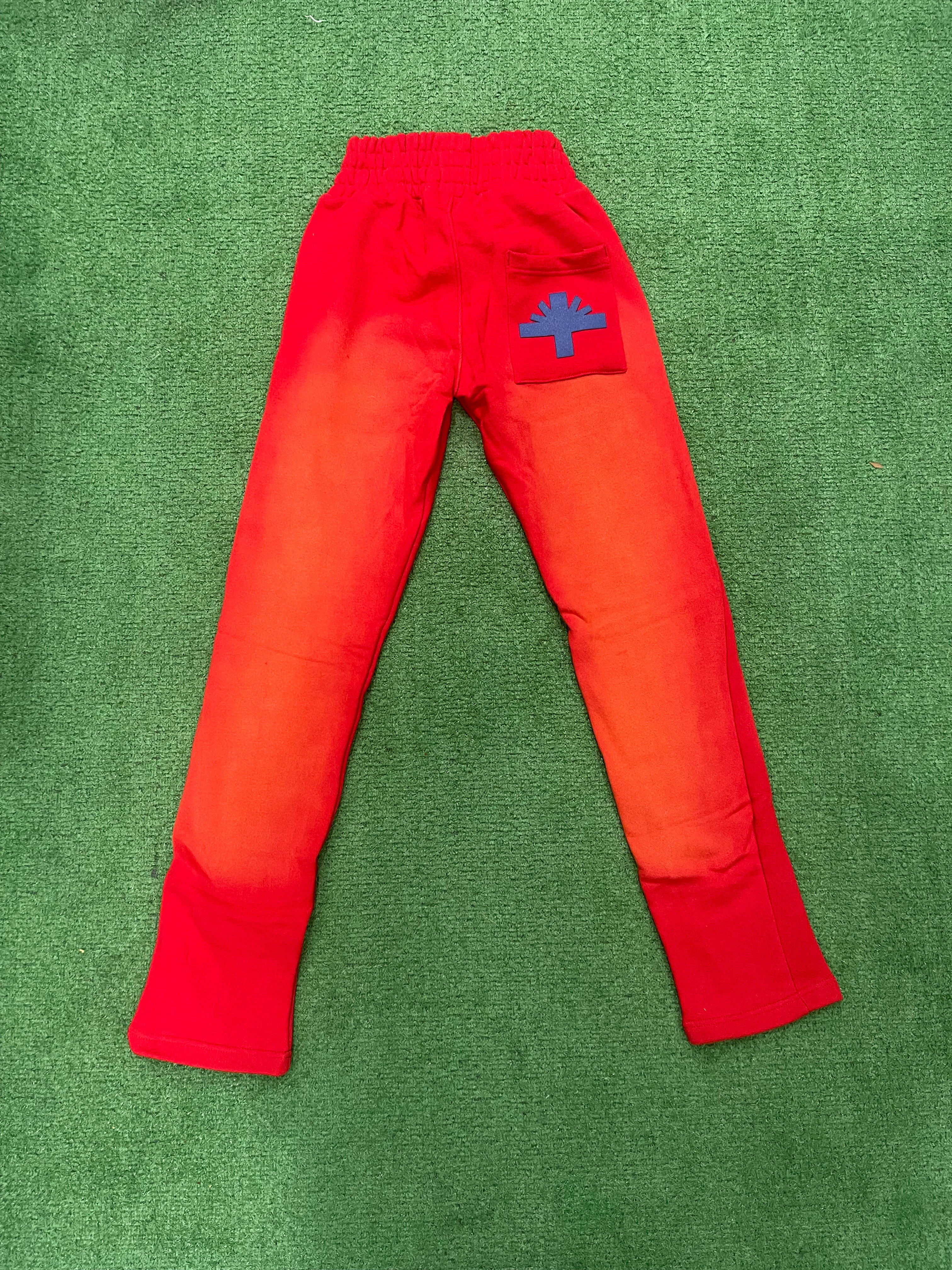 Vertabrae C-2 Sweat Pants Washed (Red & Blue)