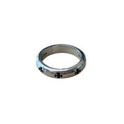 Chrome Hearts Negative Space CH Plus Silver Band Ring (Size 10)