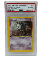 2001 Pokémon Neo Discovery 1st Edition Unown A Holo 14/75 PSA 10 GEM MINT
