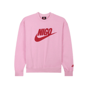 Nike x Nigo NRG Fleece Crew Sweatshirt Pink