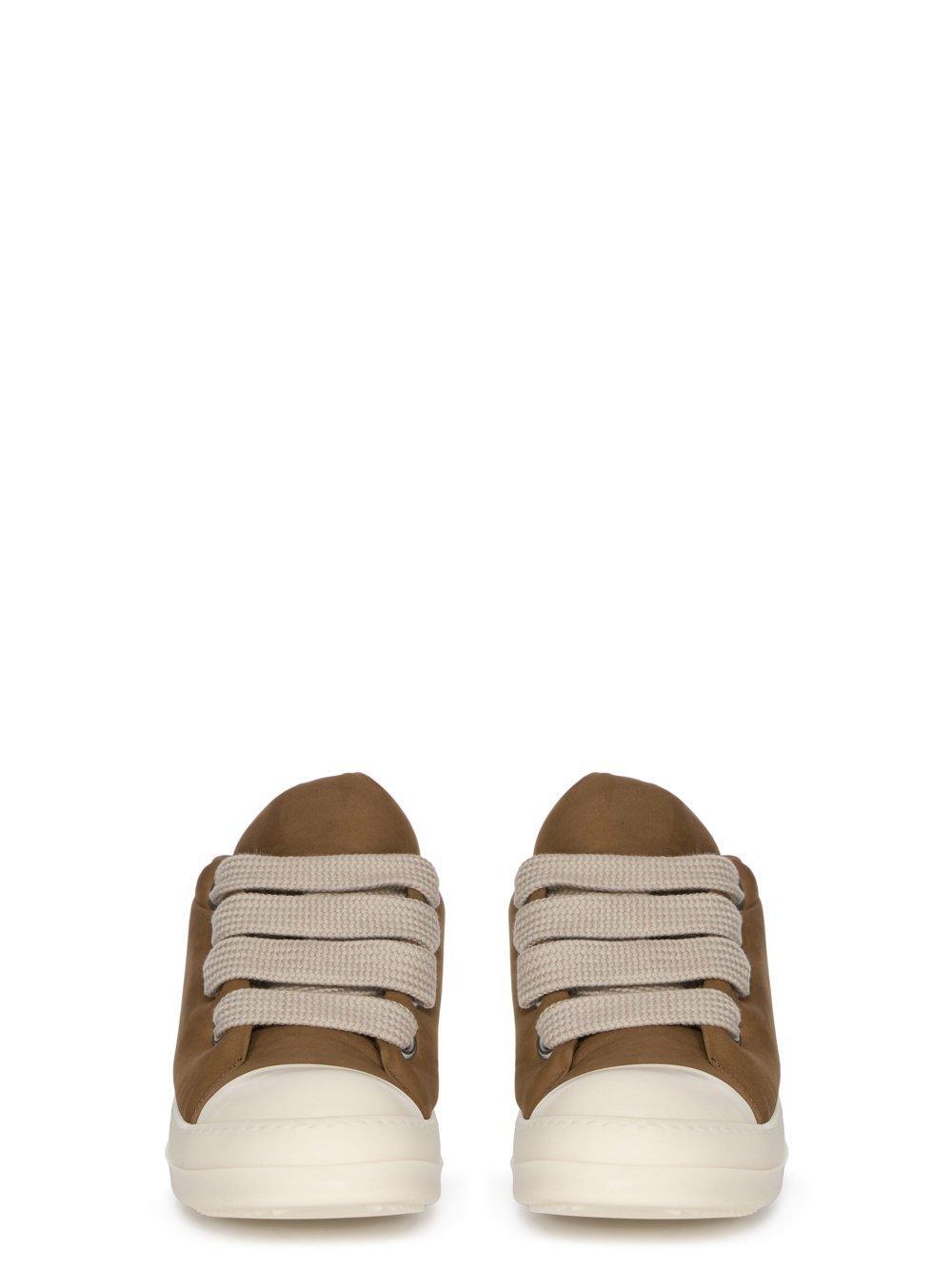 Rick Owens Porterville Runway Jumbo Laced Low Sneakers Bean / Milk