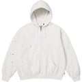 Supreme MM6 Maison Margiela 盒标拉链连帽卫衣 白色