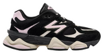 Black and pink sneaker with New Balance logo on a white background - Image 1