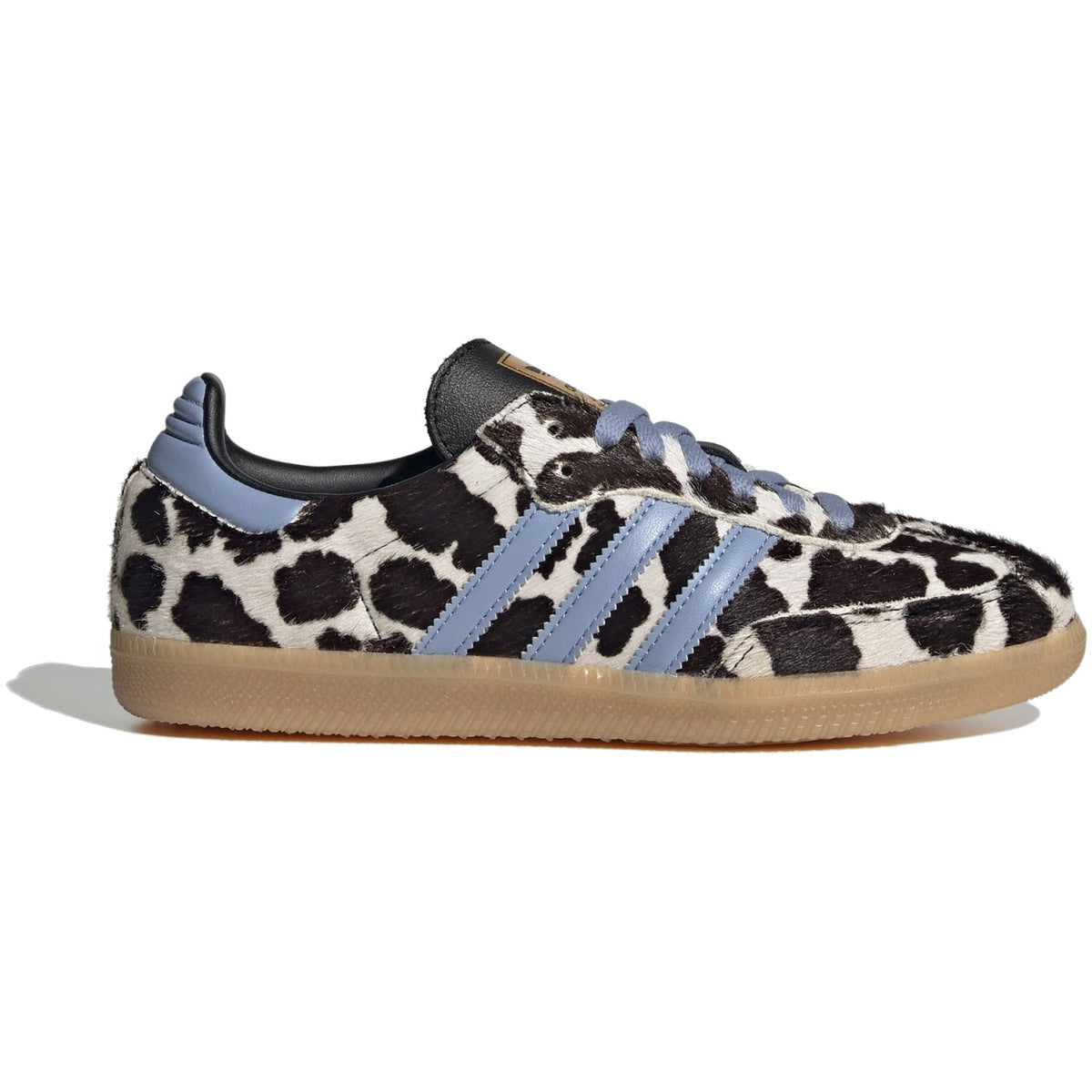 Adidas Samba OG Cow Print Chalk Blue (Women's) — side profile