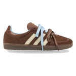 Adidas Samba OG Dark Brown Cream Blue Pony Hair (Women's) - Image 2