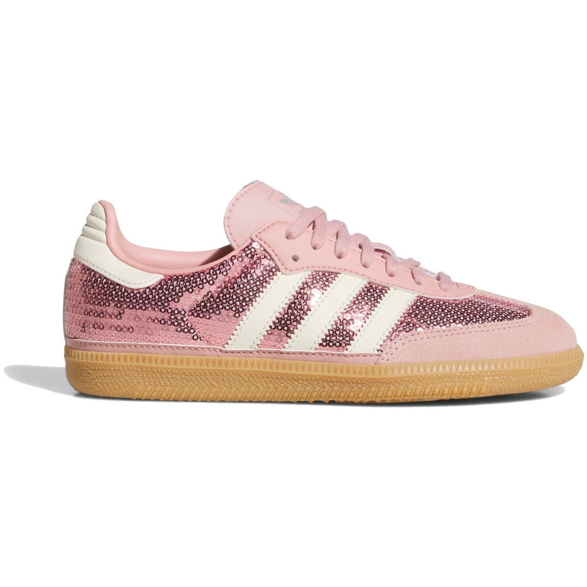 Adidas Samba Sequin Wonder Mauve Pink (GS) — side profile