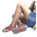 adidas-taekwondo-mei-ballet-leopard-print-team-victory-red-womens - Image 3