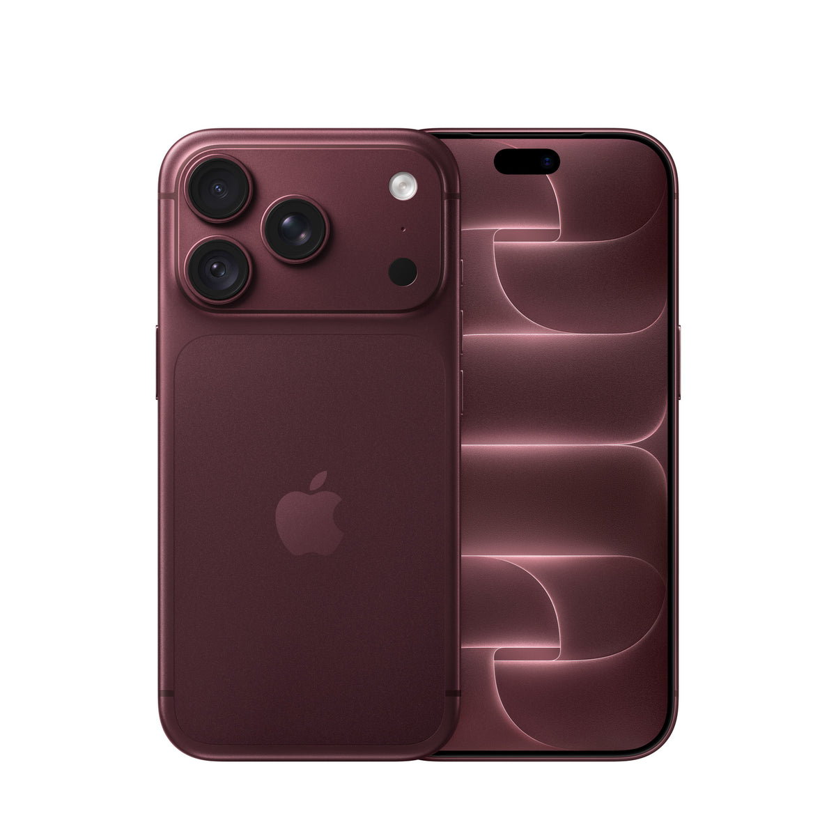 Apple iPhone 18 Pro in Burgundy, front and back