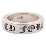Chrome Hearts CH Forever Spacer Ring in sterling silver, US size 7.5 - Image 1