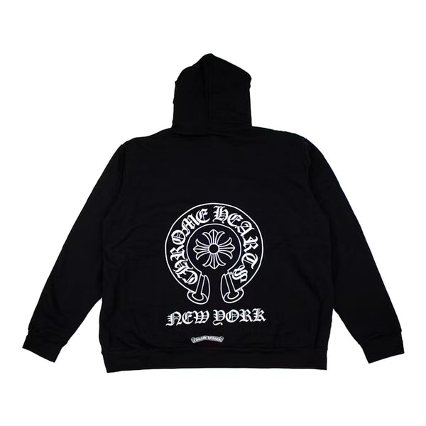 Chrome Hearts New York Exclusive Horseshoe Hoodie in black, size L